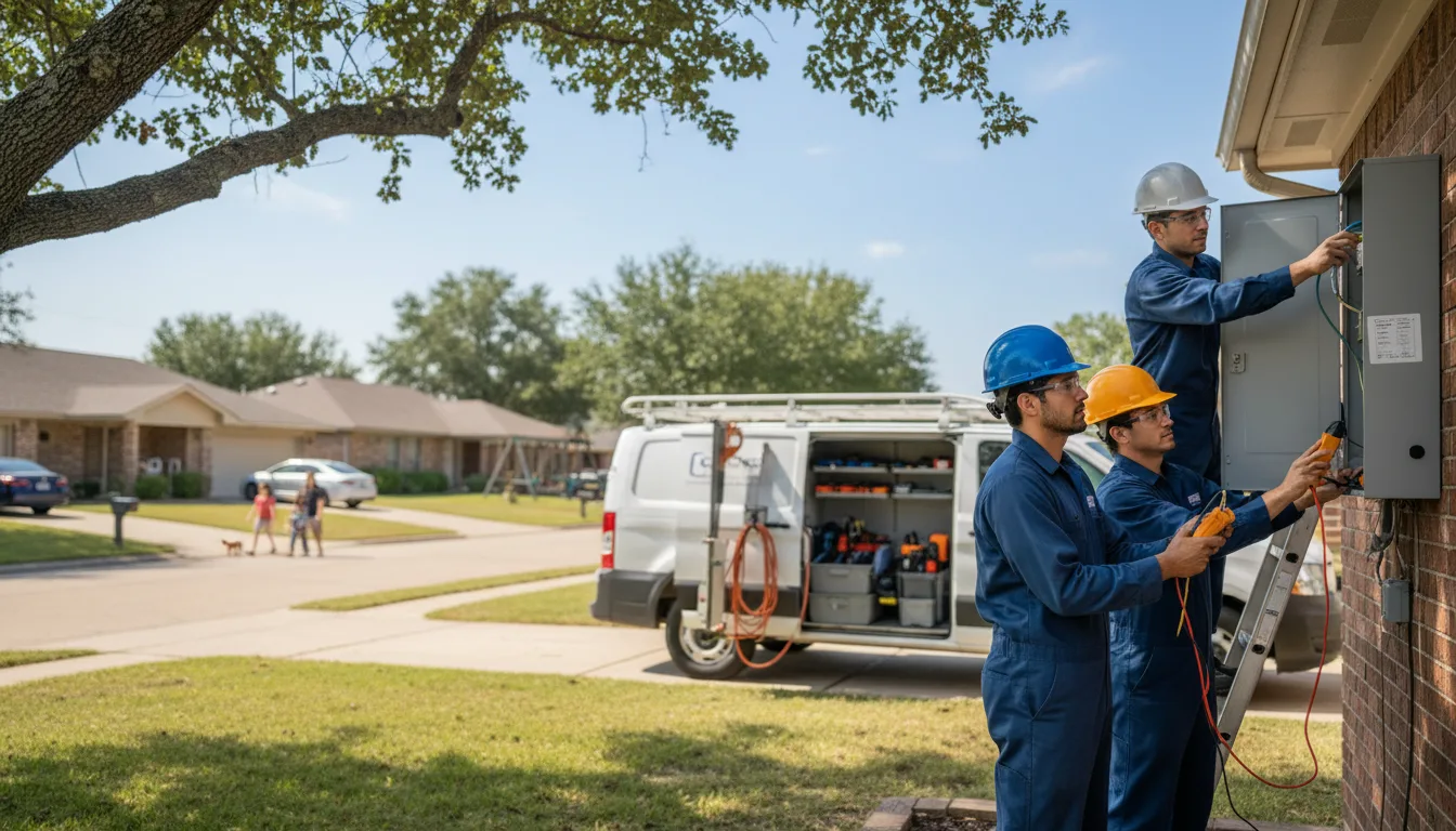 Certified electrician providing emergency electrical services in Hartford, IA